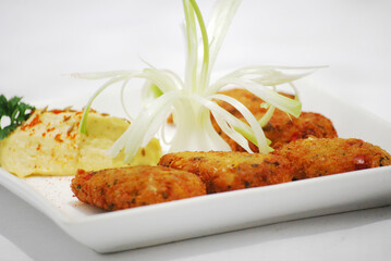 Falafel with Hummus is an all time classic., 