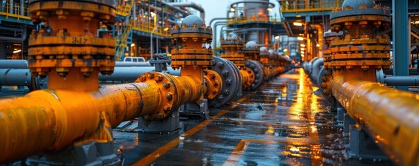 A pipeline system facilitates the interconnection within the oil refinery