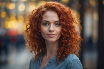 selfie photograph of smirking attractive woman on colorful background