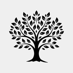 Obraz premium vector illustration of tree icon