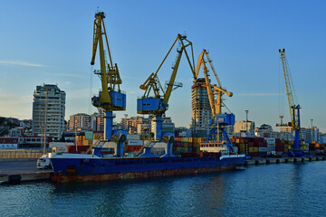 Fototapeta na wymiar Durres; Albania - august 29 2022 : harbour