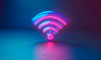 Wifi wireless network communication technology for internet business element - obrazy, fototapety, plakaty