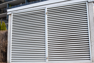 Ventilation external room in the middle of a new microdistrict