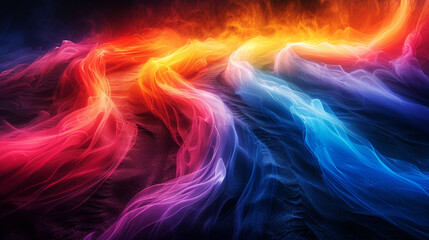 Abstract Colourful Energy Flow.
A dynamic flow of colors representing energy and motion on a dark background.