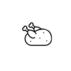 Chicken icon, vector