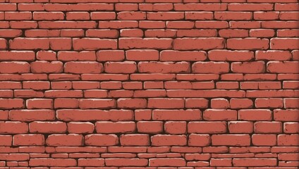 Red Brick Wall Seamless Texture Background for Product Packaging. AI Generated