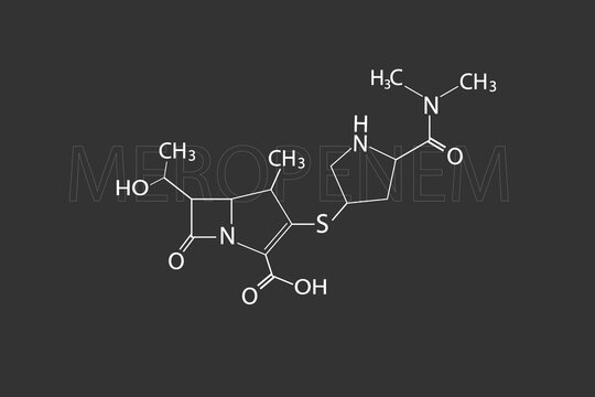 meropenem molecular skeletal chemical formula