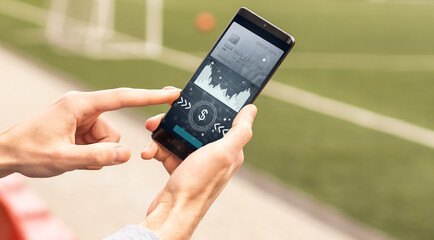 phone with mobile wallet for online shopping.