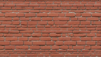 Seamless Red Brick Wall Texture Background for Website Design. AI Generated