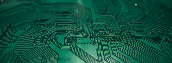 Circuit board, electronic motherboard. Digital engineering concept, hi-tech technology concept. Tech background.