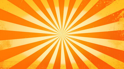 Yellow and orange color sunburst with grunge texture for vintage style background, Sun raysSun Sunburst Pattern. Retro Background, grunge background with space for text or image

