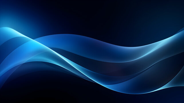 Abstract Wave Motion on Dark Blue background.HD wallpaper