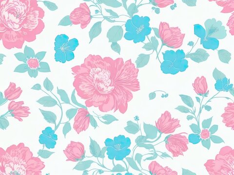 Free hand-drawn floral wallpaper in vector format © REZAUL4513