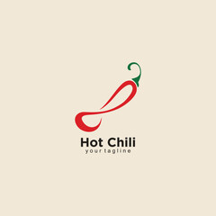 Spicy chili logo design vector icon template for business