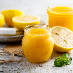 Traditional homemade lemon curd