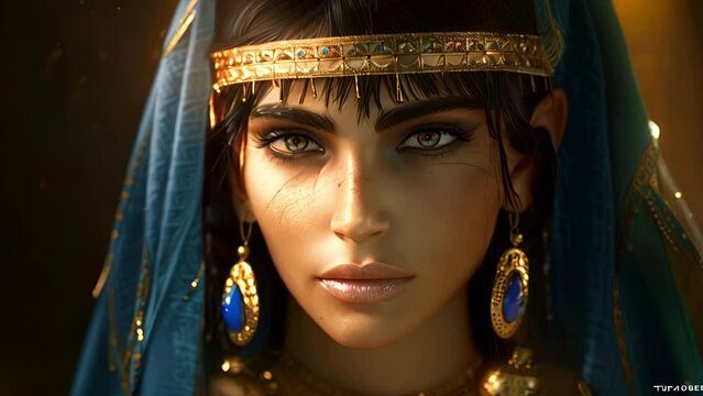 Close up of Cleopatra VII Thea Philopator was Queen of the Ptolemaic Kingdom of Egypt