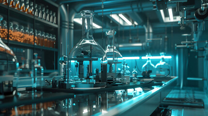 Science technology concept. Laboratory. Examination.