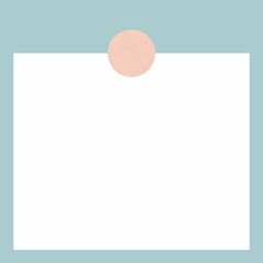 note paper with blue background