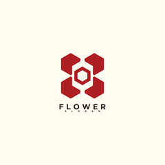 Flower logo design for gift unique idea
