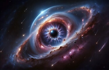 a galaxy shaped like an eye