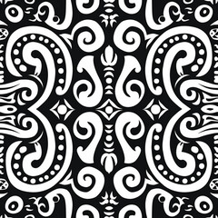 Obraz premium Maori seamless pattern tile