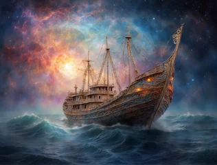 Foto op Plexiglas ship in the sea © Bryan