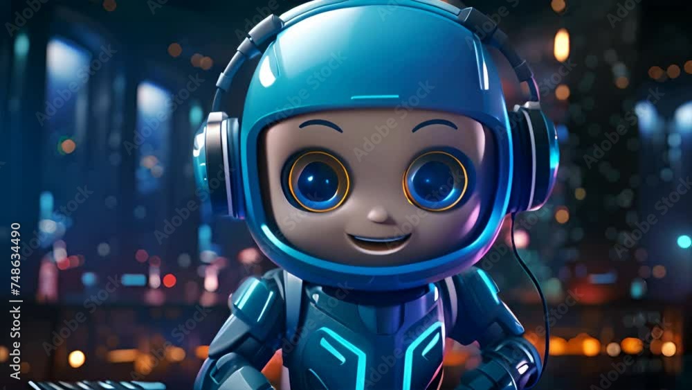 Poster 3d render customer support chatbots: develop an ai-powered chatbot to handle customer inquiries and 