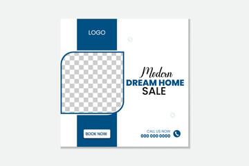 creative dream home idea unique social media design.