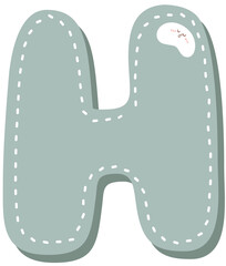 Alphabet letter H