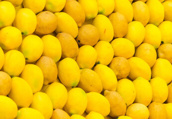 fruit pattern ripe yellow lemons