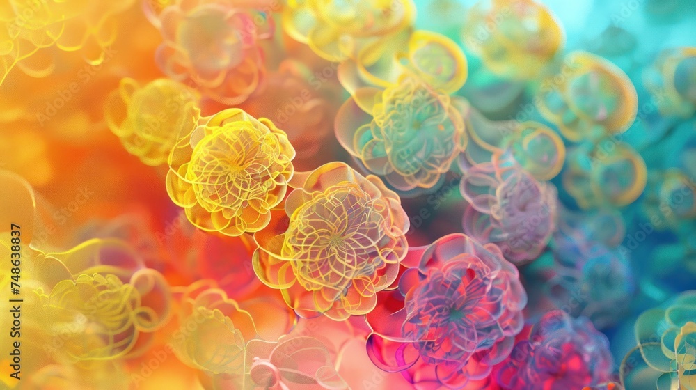 Poster abstract background design animated texture