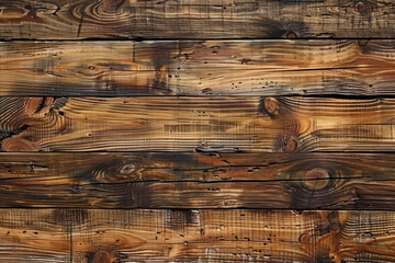 Antique charred wood planks with rich textures. Dark wooden background for rustic design and print with copy space. - obrazy, fototapety, plakaty