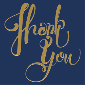 thank you character isolated on free hand digital drawing on blue background for decorative. concept on vector illustration image.