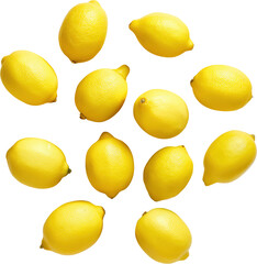 Transparent lemons, citrus, PNG