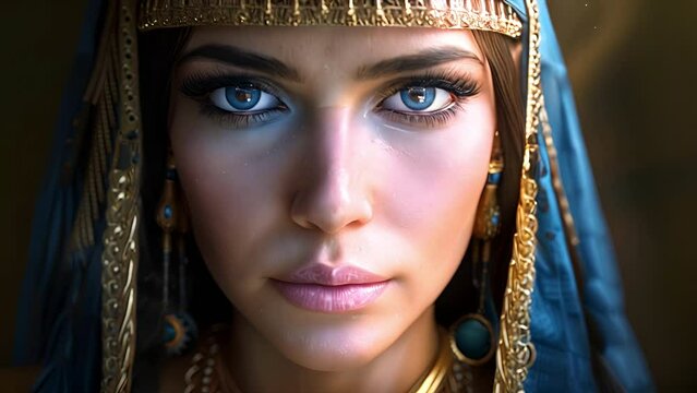 Close up of Cleopatra VII Thea Philopator was Queen of the Ptolemaic Kingdom of Egypt