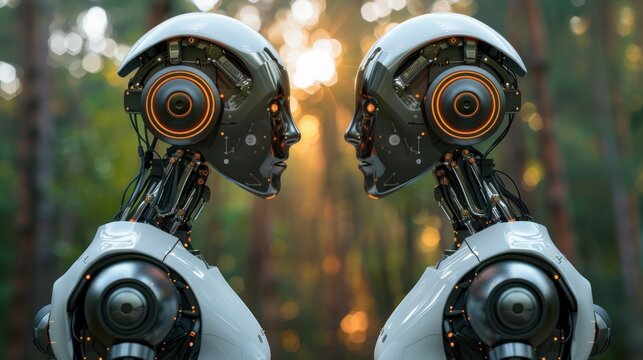  Robotics or ai artificial intelligence connecting 