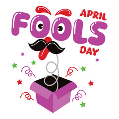 April fools day illustration