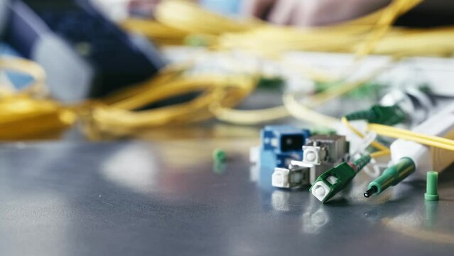 Testing, measuring and cleaning of fiber optic connections in IT network