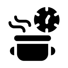 cooking glyph icon
