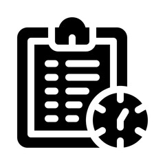 clipboard glyph icon