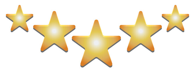 Obraz premium Five stars rating