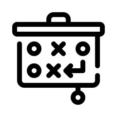 strategic plan line icon