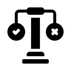 decision glyph icon