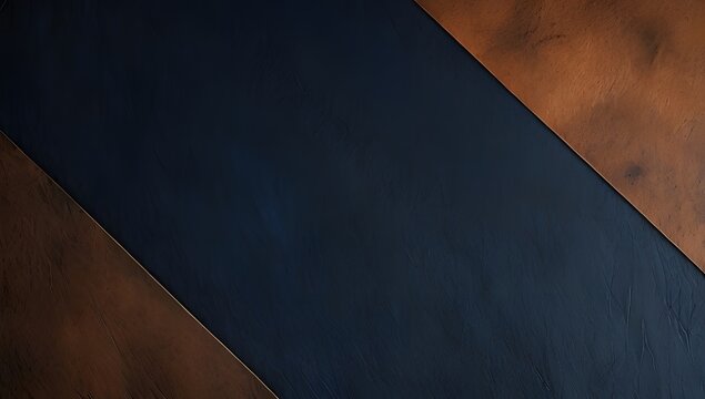 abstract blue and brown gradient grunge leather texture with bright and glow,  background for web banner, ads, post, presentation concept, template copy space