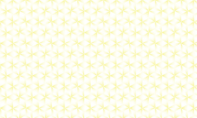 3D realistic yellow and white gradient pattern. Modern cube texture. seamless pattern Background. Repeating tiles. Triangular volumetric elements of different random size. 3D illustration. EPS 10