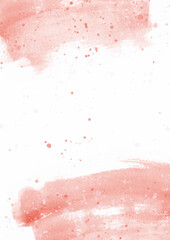 Abstract background with a pink hand painted watercolour grunge design - 748649817