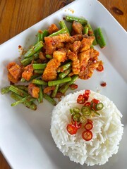 Chinese ancient dessert called 'Pia'. Chinese pastry or moon cake, Traditional delicious cake in asia