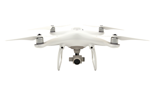 Drone isolated on transparent background