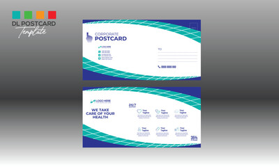 Naklejka premium Postcard Design for any best use