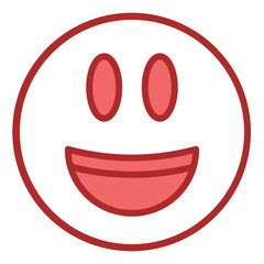 Happy Haven red line filled icon